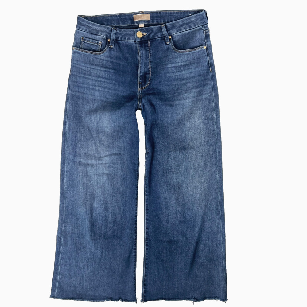 KUT from the Kloth Meg Fab Ab Wide Leg Jeans 10 High Rise 90s Casual Clean Girl
